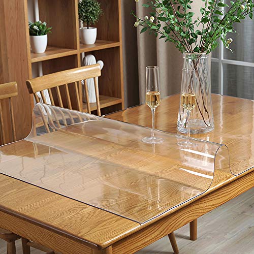 14x24 Inch Clear Desk Blotter Mat, 1.5mm Thick PVC Table Protector Pad