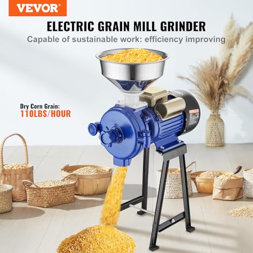 Electric Grain Mill Grinder 3000W Commercial Corn Spice Cereal Mill