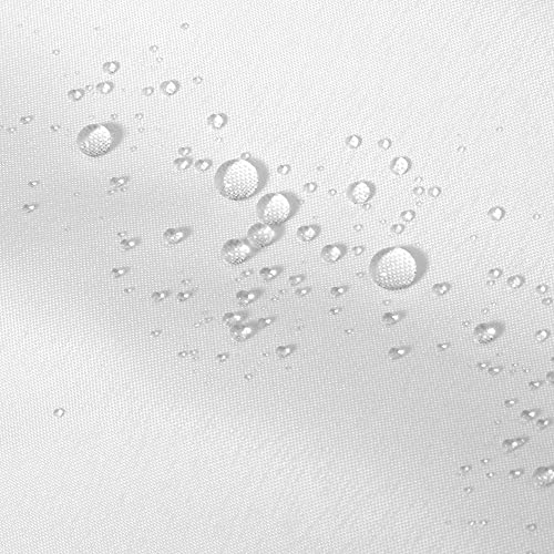 Alyvia Spring Waterproof Fabric Shower Curtain White 72x72
