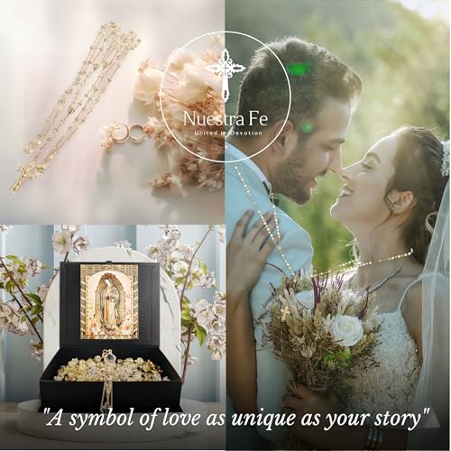 14K Gold Plated Catholic Wedding Lasso with Gift Box - Lazo Para Boda