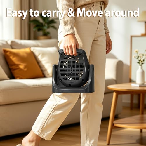 2-in-1 Portable Space Heater and Cooling Fan for Home and Office