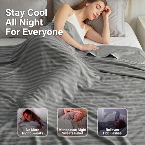 Guohaoi Queen Cooling Blanket for Hot Sleepers, 90"x90" Arc-Chill