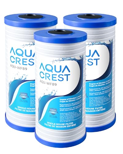 Aqua Crest AP810 Whole House Water Filter 3 Pack - 5 Micron Sediment Replacement