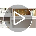 Kids Study Desk and Chair Set with Tiltable Desktop and Storage Hutch