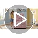Costzon Kids Pink Recliner Chair 26”x28”x34” with Cup Holder & Footrest
