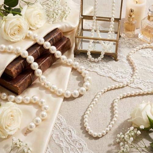 Highergo 3-Piece Giant Pearl Garland Set 4.92 ft Each with 0.98