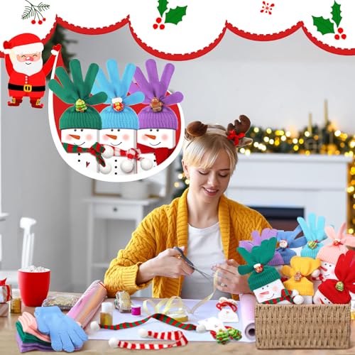 Christmas Snowman Candy Wrappers Kit DIY Holiday Chocolate Gift Set