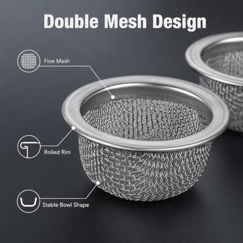 Zerodeko 10PCS Stainless Steel Cocktail Smoker Screen Filters - Reusable Mesh Strainers for Whiskey & Bar Drinks