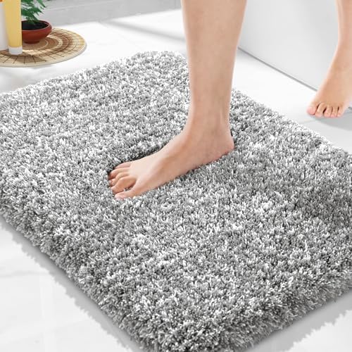 Yimobra Non-Slip Bathroom Rug, Ultra-Soft Absorbent Bath Mat 24x17