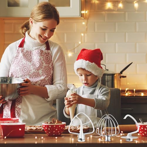 3-Piece Stand Mixer Attachment Set for 4.5-5 Quart Tilt-Head Mixers