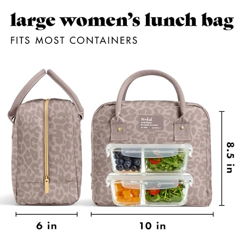 Insulated Lunch Bag for Women with Containers, Large Work Lunch Tote