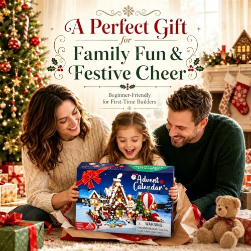 Gingerbread House Christmas Village Building Set Advent Calendar (1750+ Pcs)
