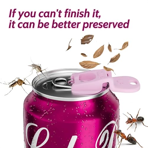 6-Pack Soda Can Opener and Drink Lid Cover Set – Reusable Tab Protectors