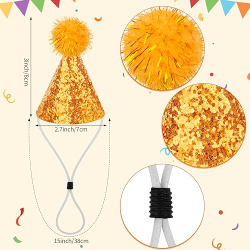 10 Pack Mini Party Hats for Stuffed Animals and Pets