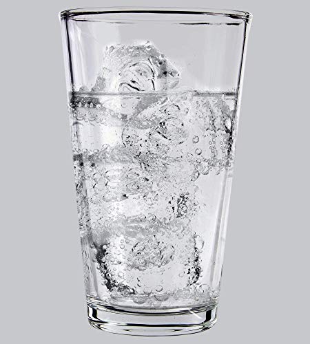 16oz Pint Beer Glasses Set of 4, Heavy Base Clear Drinking Tumblers