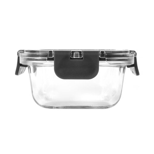 Zyliss Glass Food Storage Container 12.5oz, Shatter Resistant Borosilicate Glass, Airtight Leakproof Tritan Lid, BPA Free, Microwave, Freezer & Dishwasher Safe