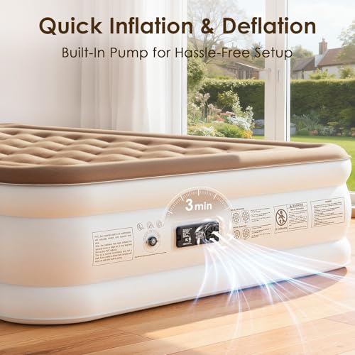 Queen Air Mattress with Built-in Pump - 18" Raised Inflatable Air Bed
