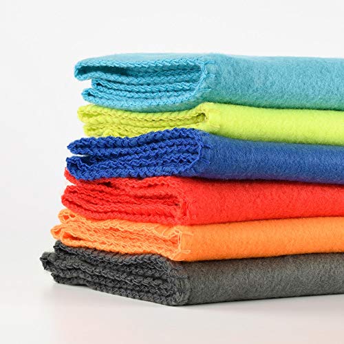 Assorted 6-Pack Cozy Fleece Throw Blankets 50x60 Inches - Soft Lightweight Pet-Friendly for Bed Sofa Camping