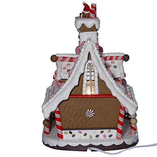 12-Inch Lighted Christmas Gingerbread House Tabletop Holiday Decor