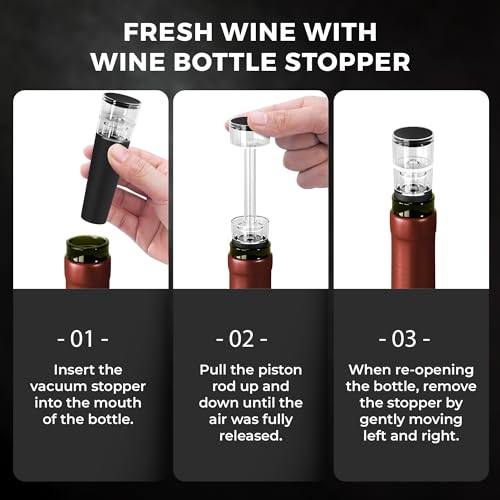 7-in-1 Wine Chiller Stick Set with Aerator, Pourer, and Vacuum Pump