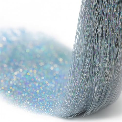 5000 Strands Silver Christmas Tree Icicles Tinsel - 19.7" Foil Garland