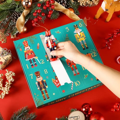 Simgoing Christmas Nutcracker Advent Calendar 2026 - Red & Black Traditional Style
