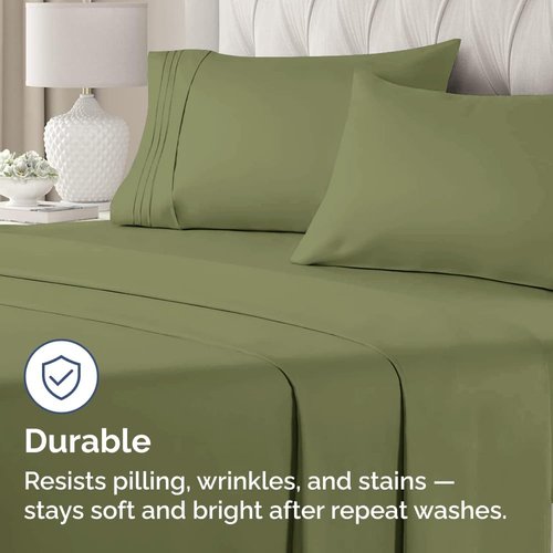 King Standard Pillow Cases - Soft Hotel Quality, Wrinkle Resistant, Machine Washable - 2 Piece Set in Sage Green