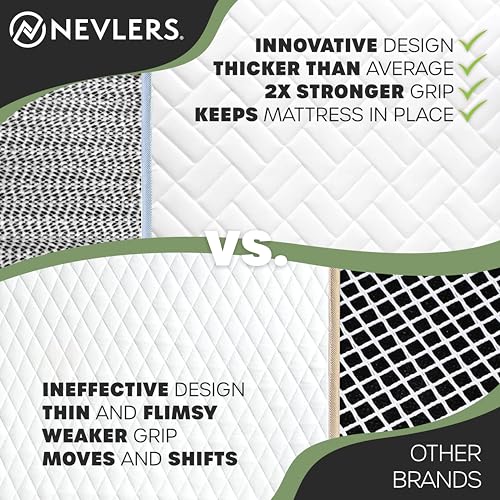 Twin Non-Slip Mattress Gripper Pad (72" x 36") - Anti-Slip PVC Foam