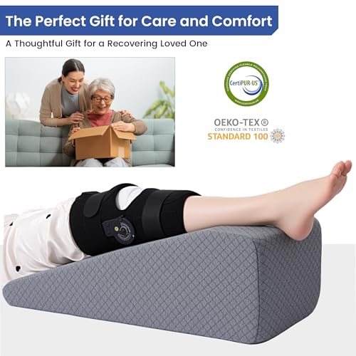 Leg Elevation Pillow for Post-Surgery Recovery - Wedge Support
