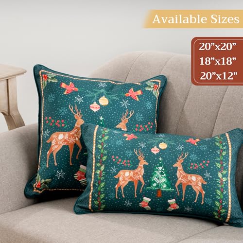 12 x 20 inch Pack of 1 Cotton Throw Pillow Cover - Maison d' Hermine, Hygge Christmas 081
