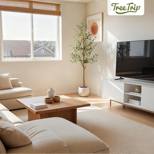 6 FT Artificial Olive Tree with Planter - Faux Indoor Plant