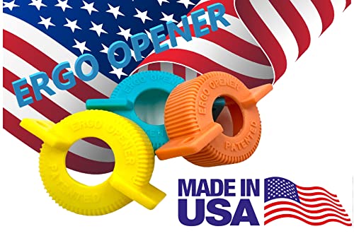 Gen 2 3-Pack Water Bottle Opener ERGO OPENER 25.5-28mm for Arthritis & Weak Hands