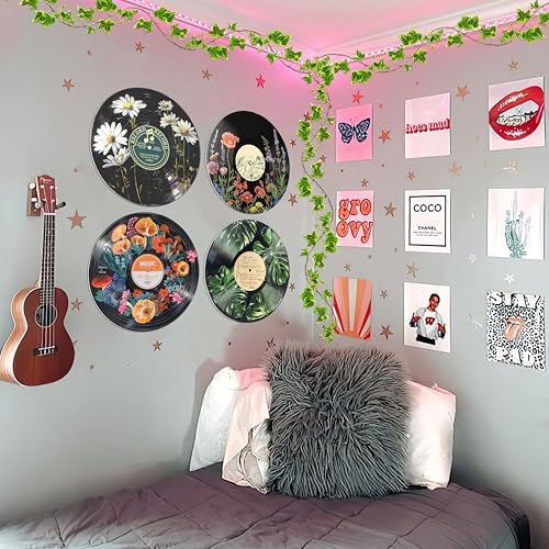 HK Studio Hippie Botanical Wall Art Posters 4pcs 12"