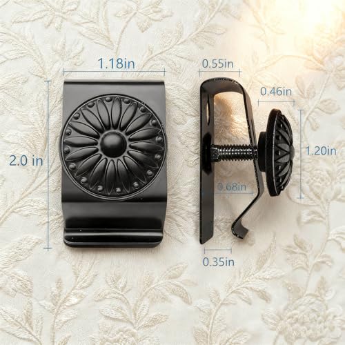 Heavy Duty Metal Tapestry Hangers (4 Pack) - Non-Slip Rug & Quilt Wall Clips