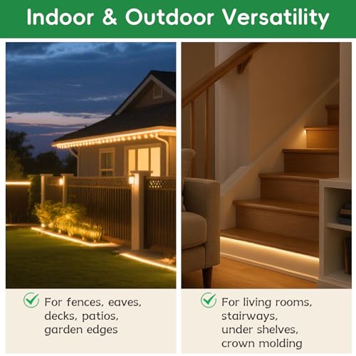 Fixpax 1/2-Inch LED Rope Light Mounting Clips & Hangers – Indoor/Outdoor