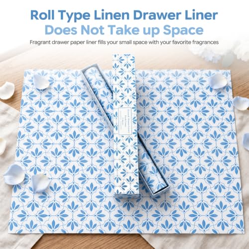 STRN Scented Drawer Liners with Fresh Linen Fragrance - Large 15 Sheets, 19.7" x 14.4"