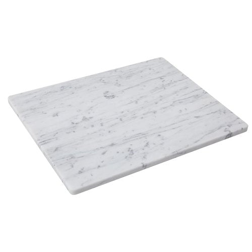 Adolif Carrara White Marble Cutting Board, 16x20 Inch Large Marble Pastry Board With Non-Slip Feets-Wedding Gift, Housewarming Gifts, Pack Of 1 Piece