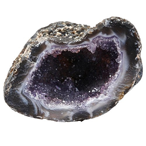 Natural Raw Agate Geode Druzy Crystal Specimen for Home Decor and Healing