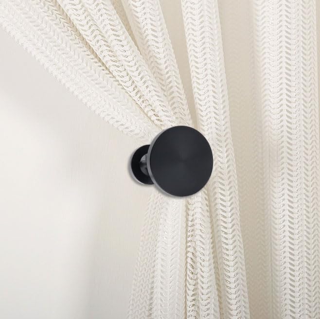 Zinc Alloy Curtain Tiebacks - 2 Pack Wall Mounted Decorative Hooks