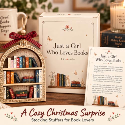 Book Ornament for Christmas Tree - Book Lover Gift, Library Themed
