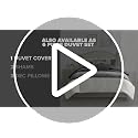 Cozy Faux Suede Striped Queen Comforter Set, 7pc - Lightweight & Machine Washable