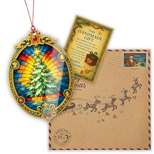RUSATEN Christmas Ornament 2025 Northern Lights Starry Night Holiday Decor