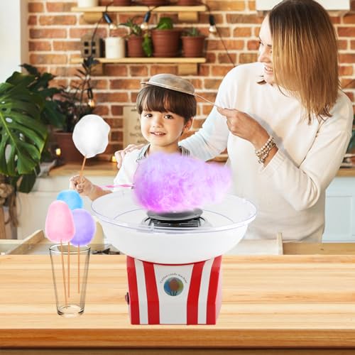 Kids Cotton Candy Machine Maker for Home Birthday & Party Fun