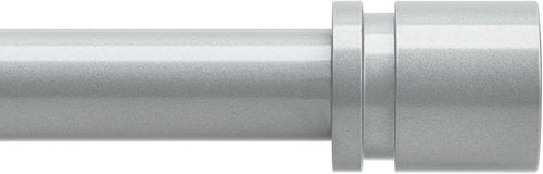 Byondeth Curtain Rods - Adjustable 16 to 60 Inches | 1-Inch Diameter with Aluminum End Caps, Silver Gray