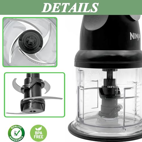 4-Blade Replacement Assembly for 16oz Food Chopper Bowl