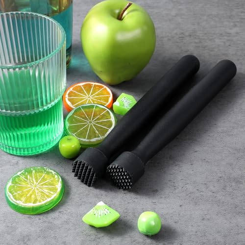 20-Pack Plastic Cocktail Muddler Set - 8 Inch Bar Tools for Mojitos & Drinks