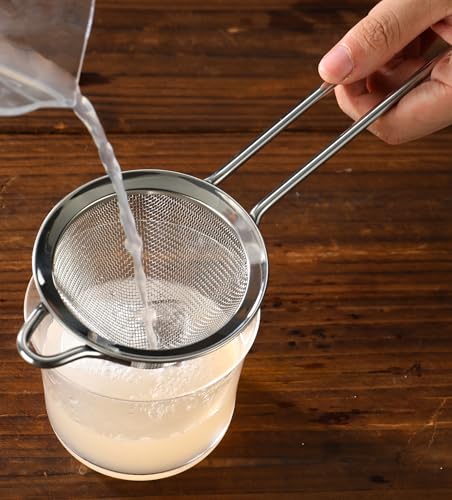 Cocktail Geek Stainless Steel Fine Mesh Cocktail Strainer Set of 2 with Long Handles