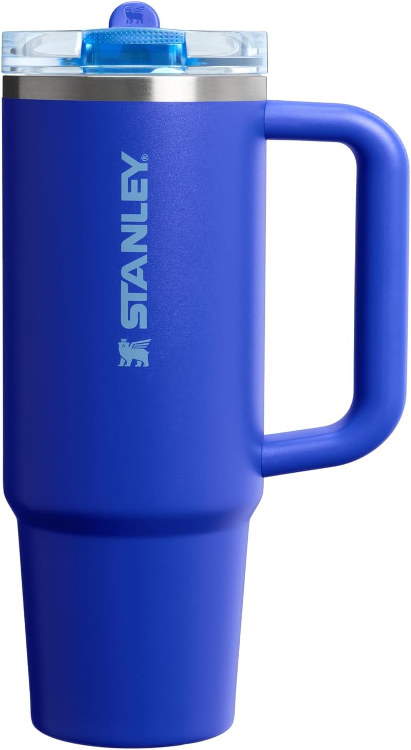 STANLEY Quencher ProTour 30 oz Tumbler - Leakproof Lid, Built-In Straw & Handle | Insulated Stainless Steel | BPA-Free | Cobalt