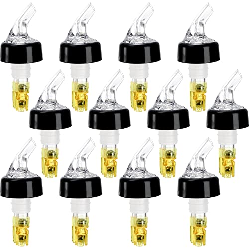 12 Pack Measured Liquor Bottle Pourers 1.5oz Automatic Jigger for Home Bar