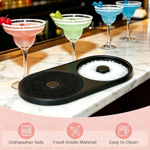 2-in-1 Margarita Salt Rimmer Set with Sponge